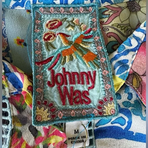 Johnny Was Midsummer Sednea Tunic Medium - Picture 10 of 12